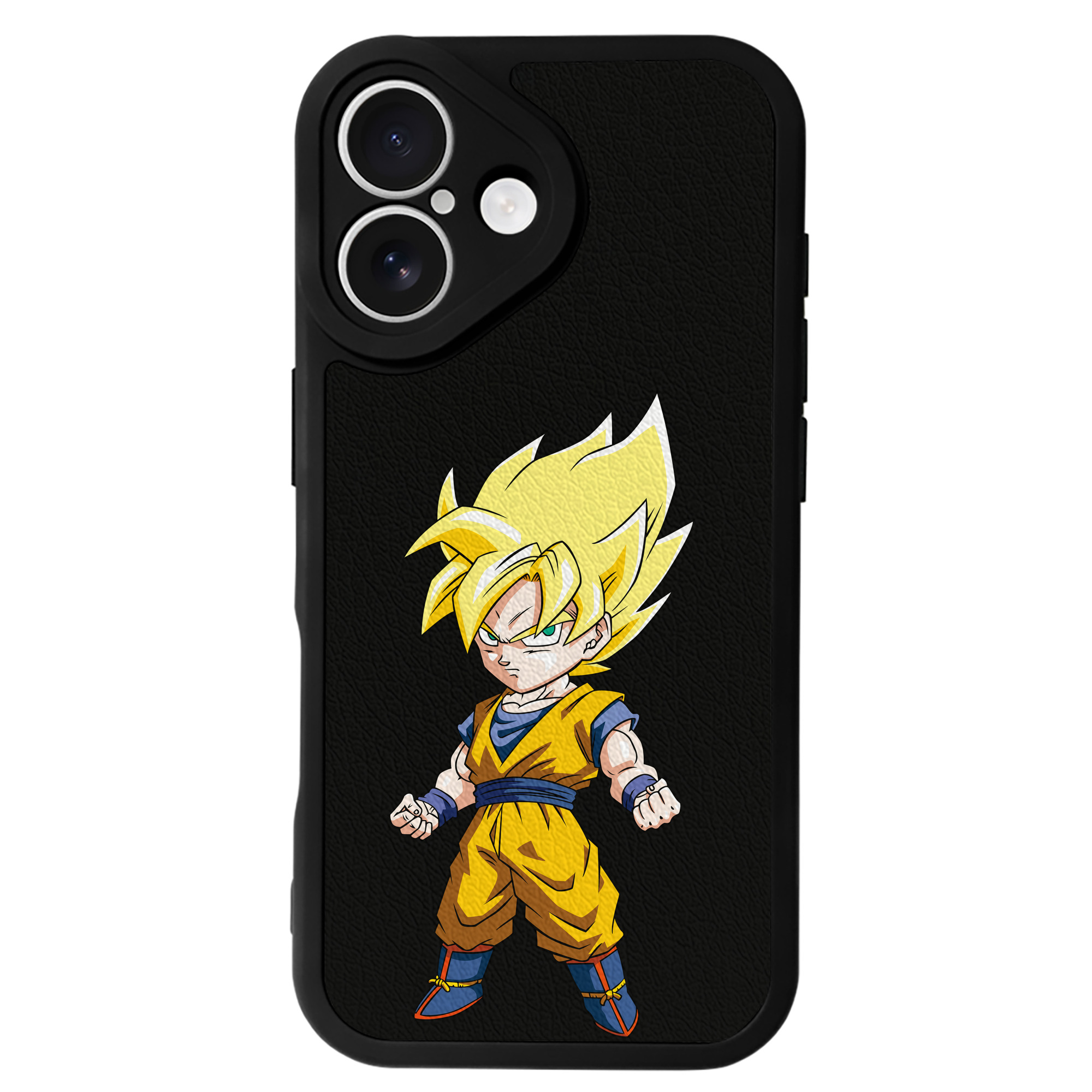 （画像用） ドラゴンボール 孫悟空（そん ごくう）Son Goku カカロット DRAGON BALL Kakarotto 【iPhone 16シリーズ対応】シリコンスマホケース（レザー調） 材質：シリコン